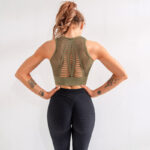 Women Sports Bra Sexy Brathable Mesh Sports Top - Image 2