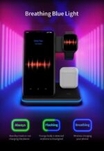 Compatible Mobile Phone Watch Earphone Wireless Charger 3 In 1 Wireless Charger Stand - Image 6