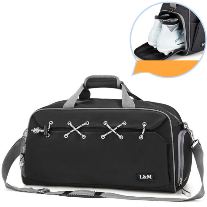 Sports Gym Bag Travel Duffel Bag With Shoes - Image 2