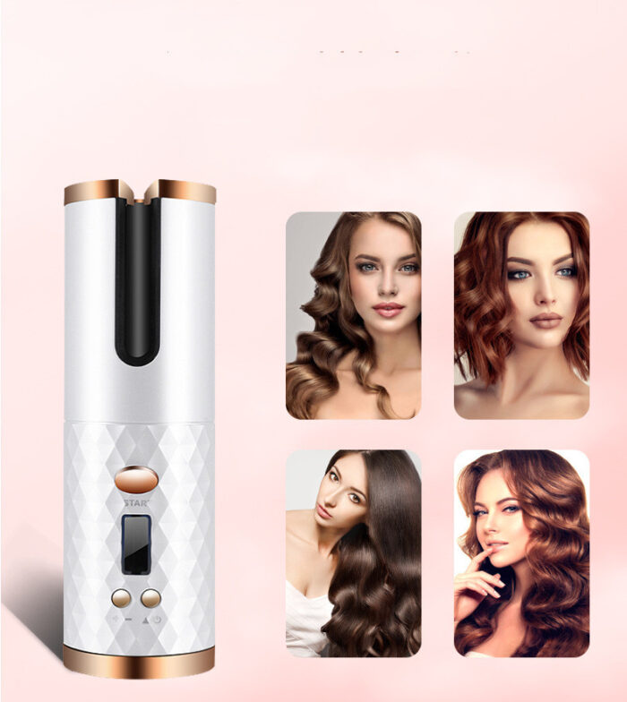 Rechargeable Automatic Hair Curler Women Portable Hair Curling Iron LCD Display - Image 3