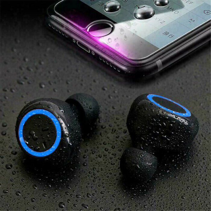 Waterproof Bluetooth 5.0 Wireless Earbuds Headphone Headset Noise Cancelling TWS - Image 2