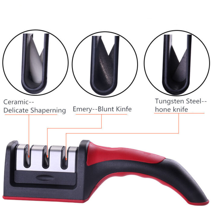 Professional Knife Sharpener Kitchen Sharpening Stone Whetstone Tungsten Steel Diamond Ceramic Kitchen Knifes Accessories - Image 6