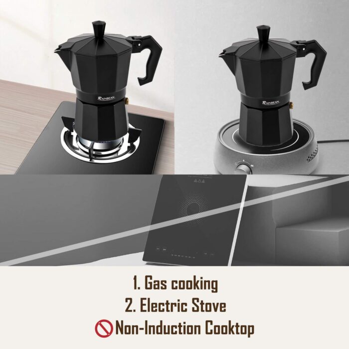 Stovetop Espresso Maker Espresso Cup Moka Pot Classic Cafe Maker - Image 2