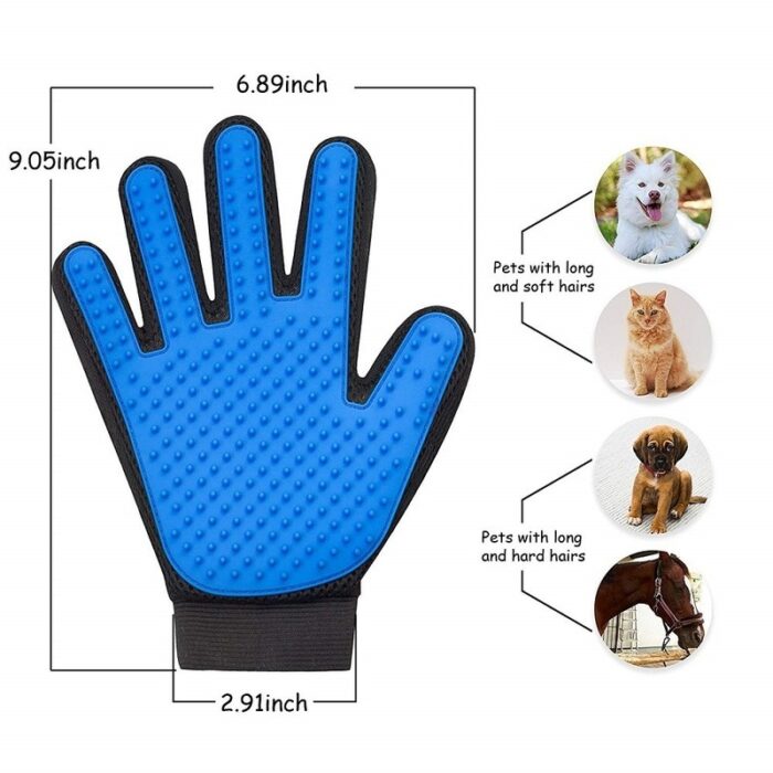 Cat Grooming Glove For Cats Wool Glove Pet Hair Deshedding Brush Comb Glove For Pet Dog Cleaning Massage Glove For Animal Sale - Image 10