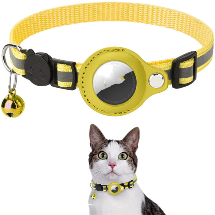 Reflective Collar Waterproof Holder Case For Airtag Air Tag Airtags Protective Cover Cat Dog Kitten Puppy Nylon Collar - Image 9