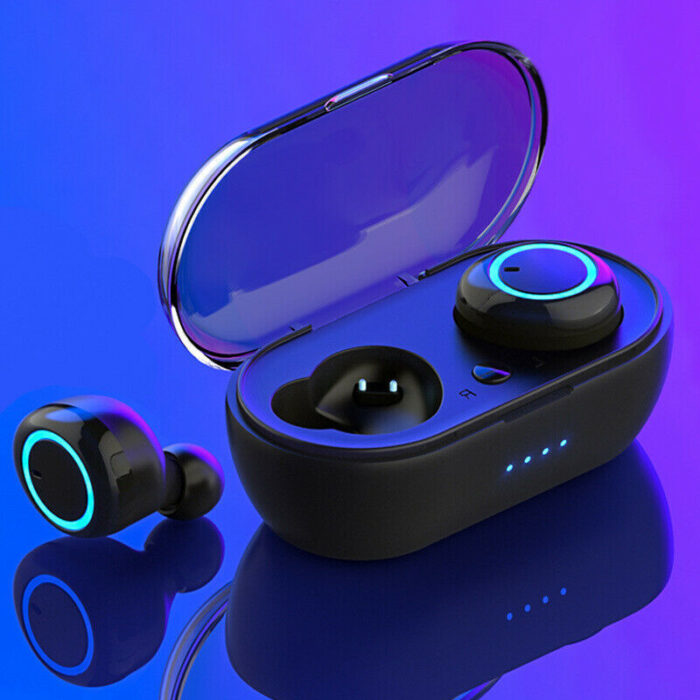 Waterproof Bluetooth 5.0 Wireless Earbuds Headphone Headset Noise Cancelling TWS - Image 1