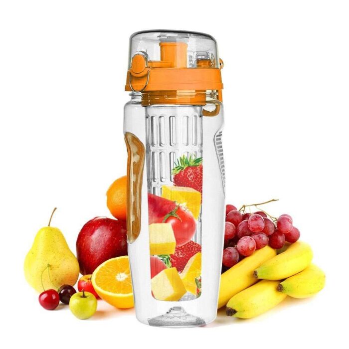 1000ml Water Fruit Bottle BPA Free Plastic Sport Fruit Infuser Water Bottles - Image 3
