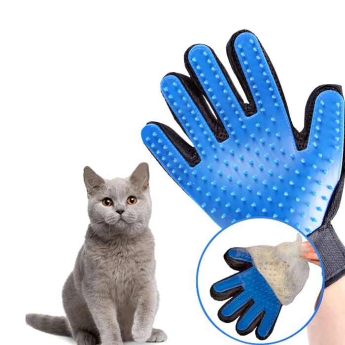 Cat Grooming Glove For Cats Wool Glove Pet Hair Deshedding Brush Comb Glove For Pet Dog Cleaning Massage Glove For Animal Sale - Image 1